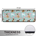 thumbnail image 5 of Kitchen Rugs Sets Of 2,Cute Boxer Dog and Flowers Florals Anti Fatigue Kitchen Mat Rugs Non Slip Washable,Decorative Kitchen Floor Mats for Kitchen,Sink,Laundry,17"x47"+17"x47", 5 of 5