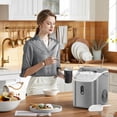 thumbnail image 4 of Havato Pro Nugget Ice Maker, Portable Countertop Machine for Chewable Crushed Ice | 34Lbs/24H, Self-Cleaning, Quiet & Compact (Sleek Grey), 4 of 6