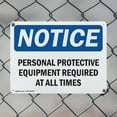 thumbnail image 5 of (2 Pack) Personal Protective Equipment Required At OSHA Notice Sign 10 Inch X 7 Inch Indoor / Outdoor Rust-Free Aluminum Metal Signs for Workplace, Workshop, and Construction Site, Made, 5 of 8
