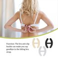 thumbnail image 2 of 3 Pieces Bra Strap Clips Webbing Underwear Racer Back Converter Non-slip Buckle Slide Freely Cross Holders Intimates Accessories for Girls, 2 of 7