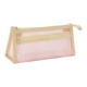 thumbnail image 2 of Estuche transparente con cremallera, neceser, estuche de malla, estuche de doble capa Rosa, 2 of 7