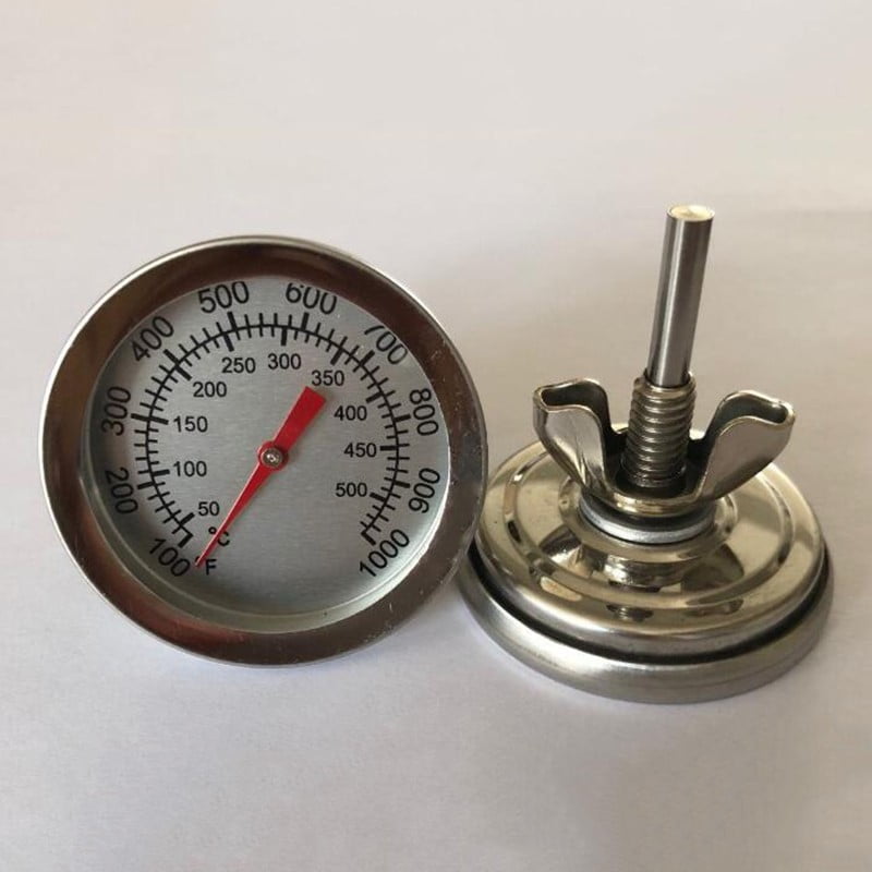 BBQ Smoker Grill Stainless Steel Thermometer Temperature Gauge 50-400℃ Y4N1 