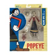 Boss Fight Studio Olive Oyl Popeye Classics Wave 1 Action Figure – Highly Articulated Figurine with Accessories Including Swee’ Pea, Fabric Skirt, Alternate Heads and Hand, and Removable Hat - 1:12