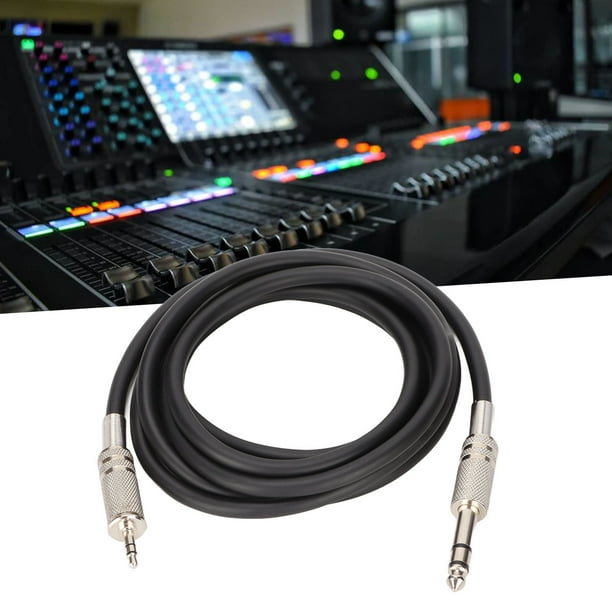 Cable macho A 3.5 mm DE 6.35 mm, Transmisión de Señal Estable Masculina A Macho Profesional De 3.5 mm A 6.35 mm de cable Estéreo para Amplificadores