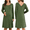 Green, variant on Ekouaer Women Maternity Nightgown Labor Delivery Nursing Gown Hospital Breastfeeding Dress Button Down Long Sleeve Sleepwear
