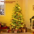 thumbnail image 3 of Costway 6 FT Artificial Christmas Tree with 714 Branch Tips 260 LED Lights 3 Timers Remote, 3 of 13