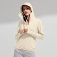 thumbnail image 4 of Women's UPF 50+ Swim Cover Up Sun Protection Hoodie SPF Lightweight Jacket Long Sleeve Beach Ups for Women, 4 of 8