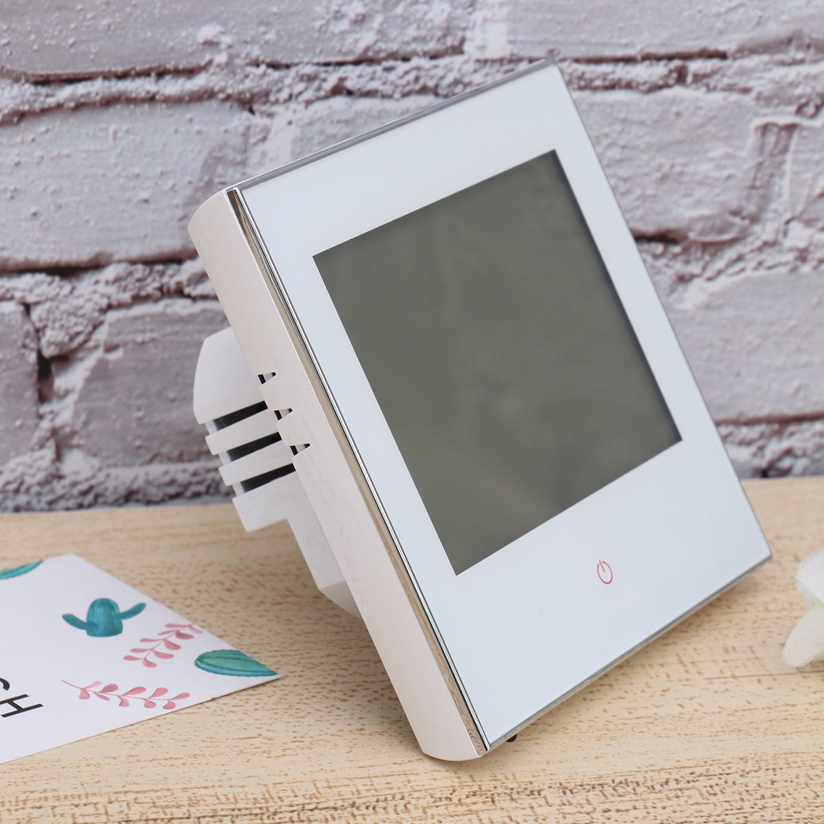 Milisten Programmable Thermostat White Touch Screen Ntc or Heating Use Accurate 1Pc