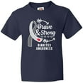 thumbnail image 3 of Inktastic Diabetes Awareness Brave and Strong Youth T-Shirt, 3 of 5