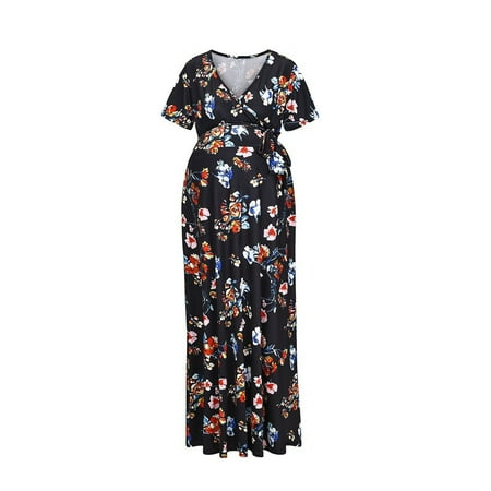 

Womens Maternity Summer Short Sleeve Nursied Baby Nightgown Breastfeeding Nightshirt Dresses for Women