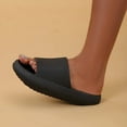 thumbnail image 3 of Thick Bottom Cloud Slippers for Women EVA Soft Platform Home Slides Woman Comfy Non-slip Bathroom Flip Flops Lightweight Sandals, 3 of 6
