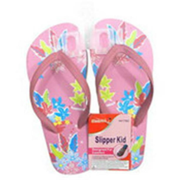 Family Maid - Family Maid 2124706 11 - 4 in. Girls Floral Flip Flops ...