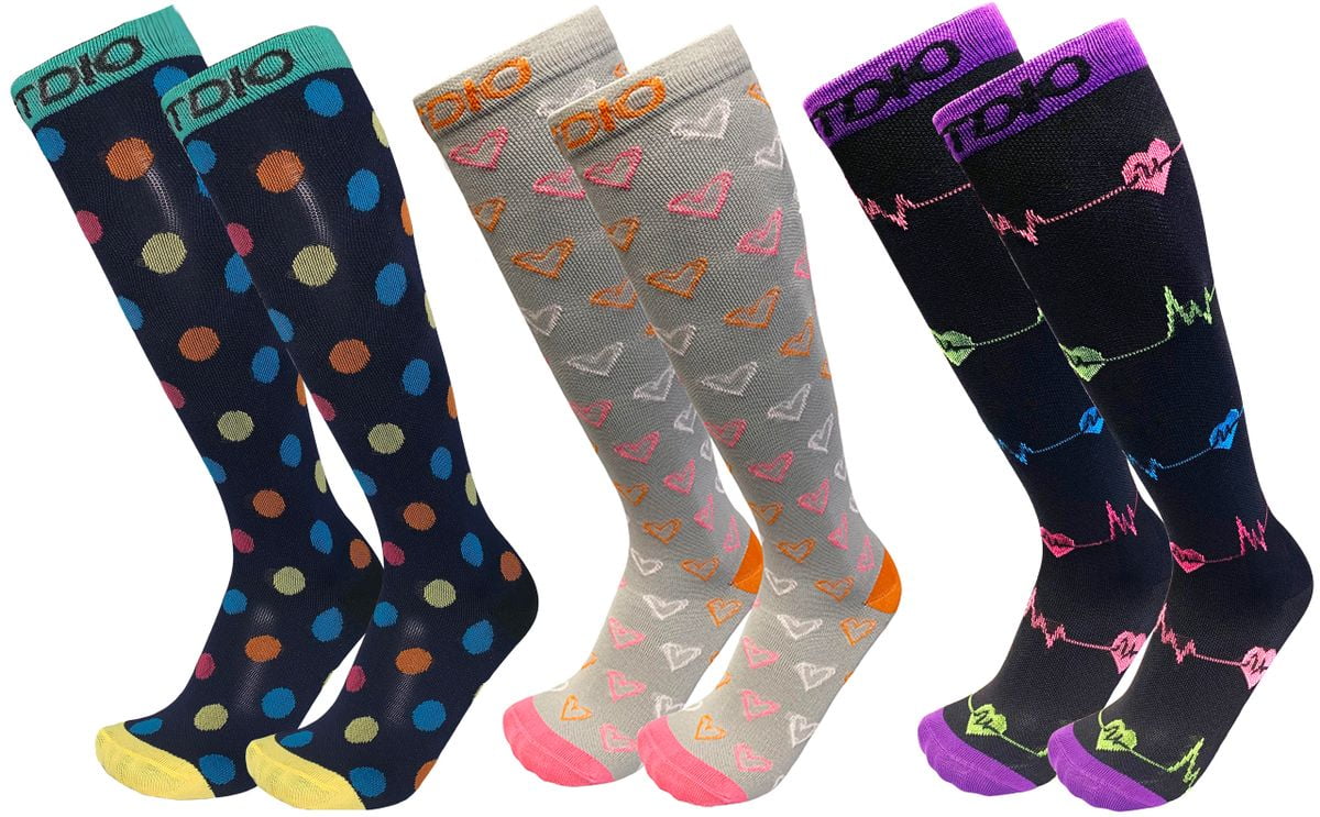 Cute compression socks plus size Clearance