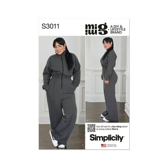 Simplicity Sewing Pattern 3011 - Misses' and Women's Jumpsuit by Mimi G Style, Size: AA (10-12-14-16-18)