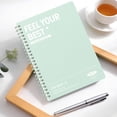 thumbnail image 4 of BIZHUA Minimalist Notebook Light Green, Calm Cover Lined Notebook for Nature Lovers, Soft Journal for Study, 4 of 6