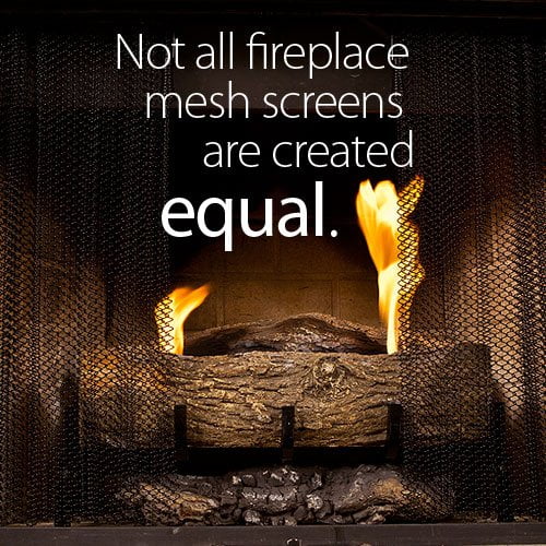 fireplace replacement screen curtain