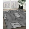 thumbnail image 3 of Ahgly Company Machine Washable Indoor Rectangle Transitional Gunmetal Gray Area Rugs, 2' x 3', 3 of 7