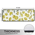 thumbnail image 5 of Kitchen Rugs Sets Of 2,Yellow Lemon Fruit Slices White Pattern Anti Fatigue Kitchen Mat Rugs Non Slip Washable,Decorative Kitchen Floor Mats for Kitchen,Sink,Laundry,17"x47"+17"x47", 5 of 5