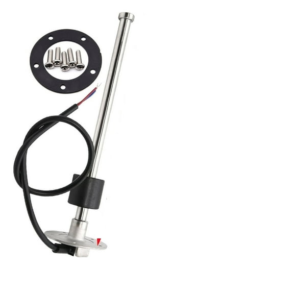 AD 240-33 Ohm Water Level Sensor   Water Level Gauge With Alarm Red Backlight Water Tank Level Indicator Meter 12V 24V For Boat ,High Precision