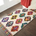thumbnail image 6 of Nourison Moroccan Casbah 2'2" x 4' (2' X 4') Ivory/Multicolor Area Rug Boho Transitional Damask by Nourison, 6 of 8