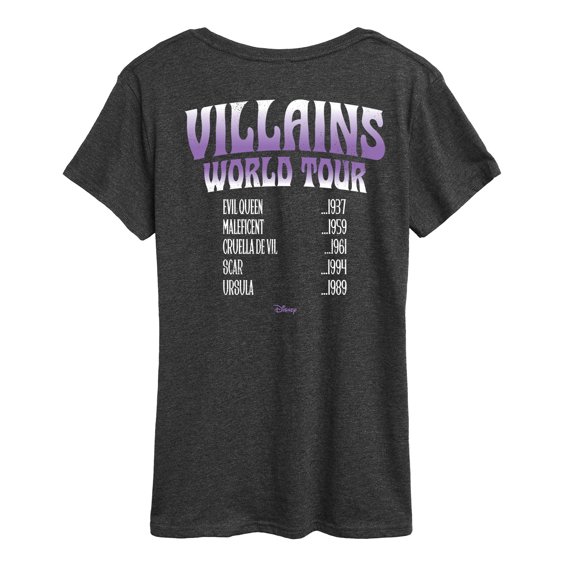 Disney Villains - World Tour - Women's Short Sleeve Graphic T-Shirt