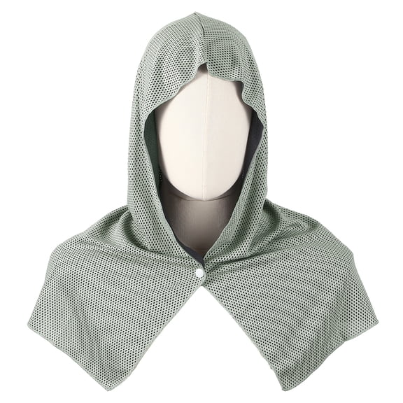 Uxcell Cooling Hoodie Towel, Cooling Towels for Neck and Face Sun Protection Instant Cool Hoodie 1 Pack & Gray-Fitting For(Sport/Camping/Work Out/Hot Weather)