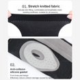 thumbnail image 3 of 1 Pair Long Knee Pad Sleeve Anti-slip Breathable Knitted Leg Support Protector Outdoor Sportswear Accessories, 3 of 9
