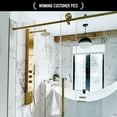 thumbnail image 7 of Vigo Vg6044cl7276 Elan Cass 76" High X 72" Wide Sliding Frameless Shower Door - Chrome, 7 of 7