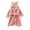 Pink, variant on Kiijoy Toddler Girls Christmas Reindeer Bathrobe Flannel Hooded Sleepwear Robe, Sizes 2-3