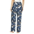 thumbnail image 3 of Naloa Forest Elk Print Women’s Ultra-Soft Comfy Pajama Lounge Pants with Pockets & Drawstring, 3 of 8