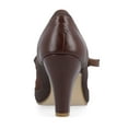 thumbnail image 4 of Journee Womens Siri Round Toe Block Heel Mary Jane Pumps, Widths Available, 4 of 10