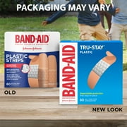 Band-Aid Brand Tru-Stay Plastic Strips Bandages, All One Size, 60 ct