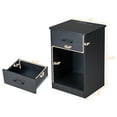 thumbnail image 4 of Ktaxon Table de Chevet avec Station de Charge Sans Fil 1 Tiroir, Table d'Appoint Moderne pour Chambre, Noir, 4 of 9