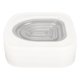 thumbnail image 4 of Kit de adiestramiento para el baño para gatos, entrenador de inodoro profesional seguro para gatitos, asiento para orinal con ranura para suministros para gatos, gris, 4 of 5