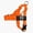 Hi-Vis Orange, variant on Dog Friendly Co Chafe Resistant Webbing, Adjustable Neck & Chest, and Heavy Duty D-Ring Dog Harness, Red, Small