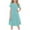 01#Turquoise, variant on Girls Summer T Shirt Dress Casual Short Cap Sleeve Crewneck Loose Mini Dresses 5-14 Years
