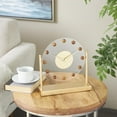 thumbnail image 2 of DecMode 12" Gold Metal Acrylic Face Clock with Wood Ball Accents, 2 of 9