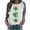 Gray-6, variant on Aofany St Patricks Day Shirt for women Spring Patchwork St. Patrick's Day Printed Long Sleeves Round Neck Casual Tee Tops