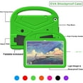 thumbnail image 6 of SaniMore for Walmart Onn 10.1 inch Tablet 3rd Gen 2022 (Model: 100071485) Kids Case, EVA Shockproof Cover with Handle & Foldable Kickstand Lightweight for Walmart Onn 10.1 2022 Girls Boys, Green, 6 of 9