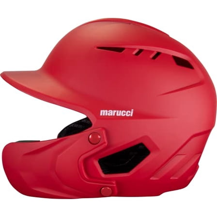 Marucci DuraVent Batting Helmet, NOCSAE Certified, Red, Senior
