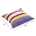thumbnail image 5 of Knocbel Distinctive Cotton Canvas Hanging Rope Chair, Comfortable Hammock with Two Pillows and Durable Wear-resistant Construction, 250lb Weight Capacity, 39.37" x 51.18" Rainbow, 5 of 9