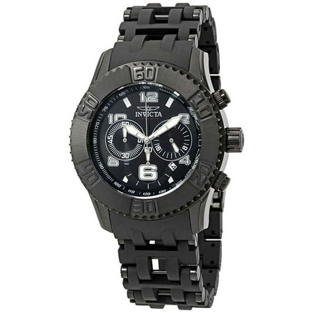 22454 Men's Sea Spider Chrono Black Ip Ss & Polyurethane & Dial Black Ip Ss (Best Rated Mens Watches)