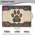 thumbnail image 7 of FOR U DESIGNS Boho Mandala Flower Paw Print Trunk Cargo Liner All Weather Heavy Duty Non-Slip Car Trunk Mat Easy Clean Rear Protection for SUV Truck Sedan, 7 of 7
