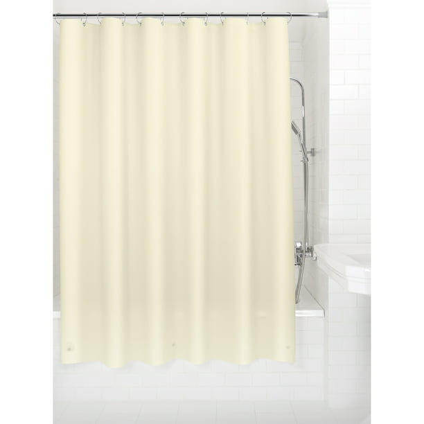 Mainstays Medium Weight Shower Liner Ivory