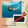 thumbnail image 2 of Shengyu Underwater Notepad Multifunctional Submersible Notebook Reusable Writing Notepads Communication Outdoor Water Black Red, 2 of 6