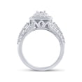 thumbnail image 3 of FB Jewels 14kt White Gold Princess Diamond Princess EGL Bridal Wedding Engagement Ring 1-1/3 Cttw Size 7.5, 3 of 4