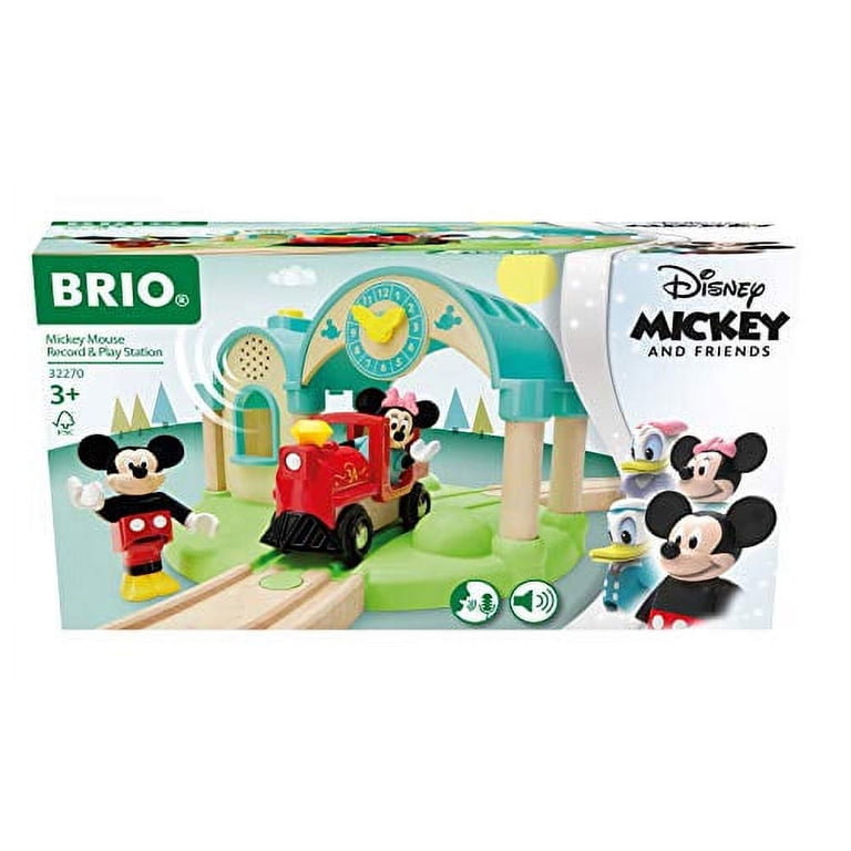 Brio, Disney Mickey Mouse Record and Play Train Station Set, Kids