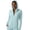 Blue-E2, variant on Women's Solid Color Breathable Sun Protection Hoodie, Thin Cooling UPF50+ Full Face Casual Coat with Pockets for Outdoor