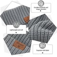 thumbnail image 2 of Bocaoying 2 Pack Warm Beanie Hat for Men Women, Unisex Warm Winter Caps Soft, Breathable & Cozy Stretchy Knitted Cuffed Cap, 2 of 7