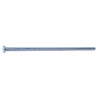 

#10-24 x 6 Zinc Plated Steel Coarse Thread Phillips Pan Head Machine Screws MSCPS-342